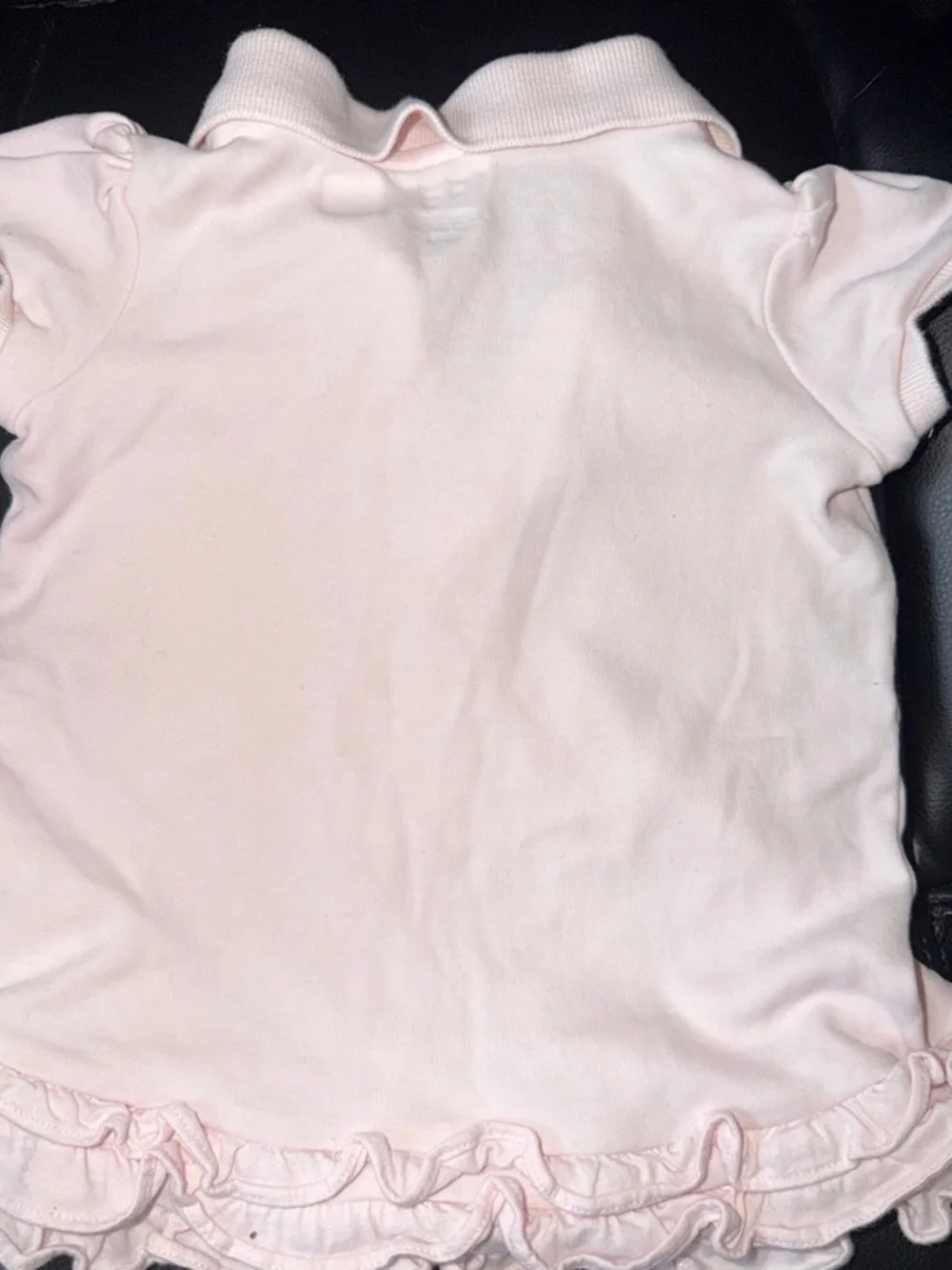 Ralph Lauren Light Pink Polo Tee with Multicolor Pony Embroidery